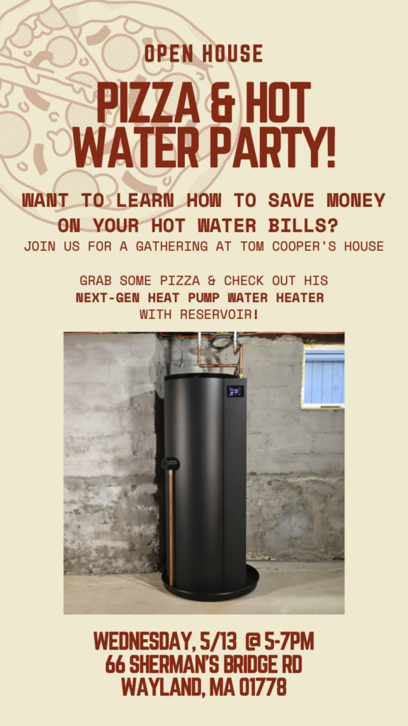Pizza + Drinks: See a Next-Gen Heat Pump Water Heater in Wayland Home